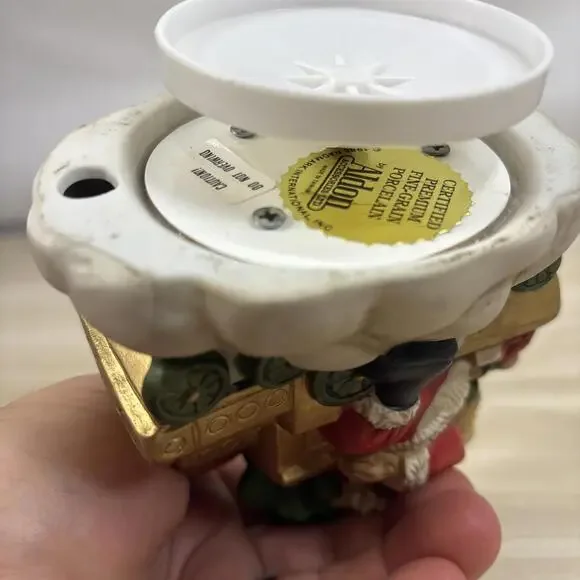 Aldon Santa Christmas Mobile / Santa Music Box / Christmas Figurine Vintage - Picture 4 of 4